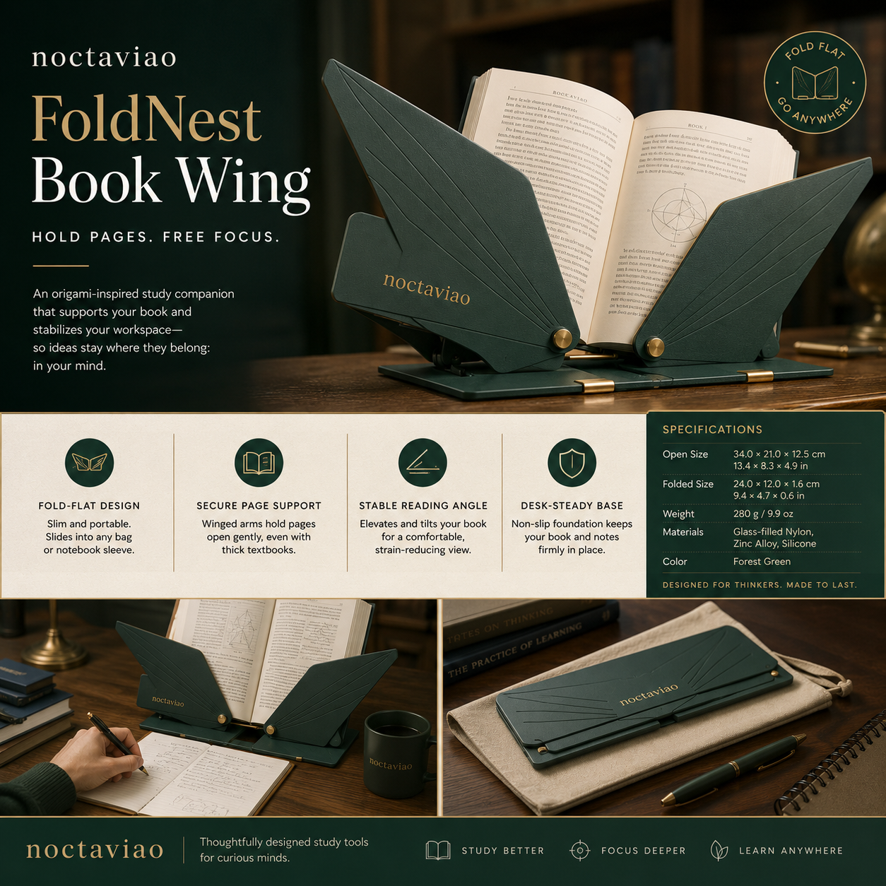 Noctaviao™ FoldNest Book Wing