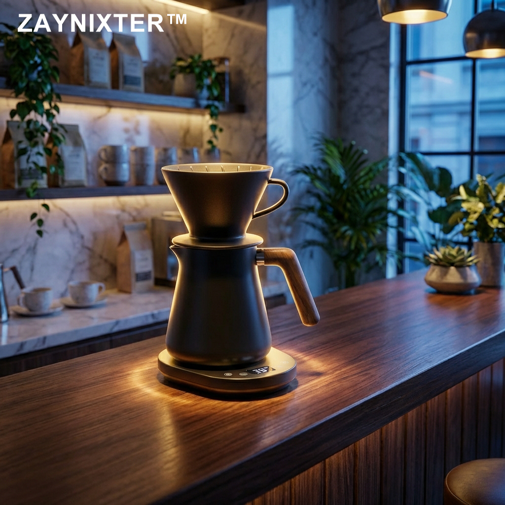 ZAYNIXTER™ | The "LuminaBrew" Artisanal Pour-Over & Precision Thermal System